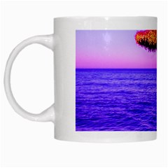 Pop Art Beach Umbrella  White Mugs by essentialimage