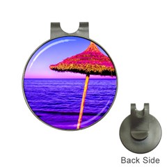 Pop Art Beach Umbrella  Hat Clips With Golf Markers by essentialimage