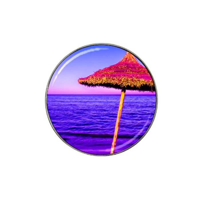 Pop Art Beach Umbrella  Hat Clip Ball Marker (4 pack)