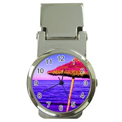 Pop Art Beach Umbrella  Money Clip Watches by essentialimage