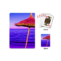 Pop Art Beach Umbrella  Playing Cards Single Design (mini)