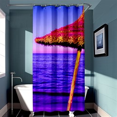 Pop Art Beach Umbrella  Shower Curtain 36  X 72  (stall)  by essentialimage