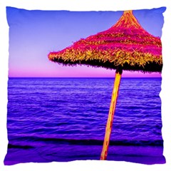 Pop Art Beach Umbrella  Large Cushion Case (one Side)