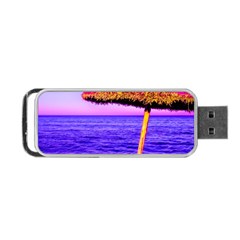 Pop Art Beach Umbrella  Portable Usb Flash (two Sides) by essentialimage