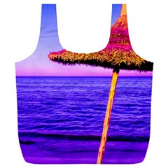 Pop Art Beach Umbrella  Full Print Recycle Bag (xxl)