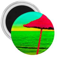 Pop Art Beach Umbrella 3  Magnets by essentialimage