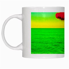 Pop Art Beach Umbrella White Mugs by essentialimage