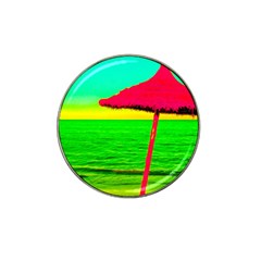 Pop Art Beach Umbrella Hat Clip Ball Marker (10 Pack) by essentialimage