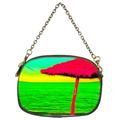 Pop Art Beach Umbrella Chain Purse (two Sides) by essentialimage