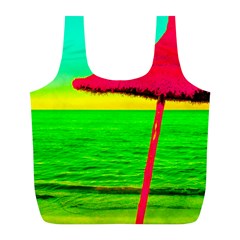 Pop Art Beach Umbrella Full Print Recycle Bag (l)