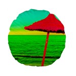 Pop Art Beach Umbrella Standard 15  Premium Flano Round Cushions Front