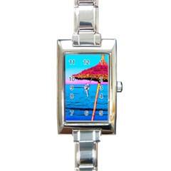 Pop Art Beach Umbrella  Rectangle Italian Charm Watch