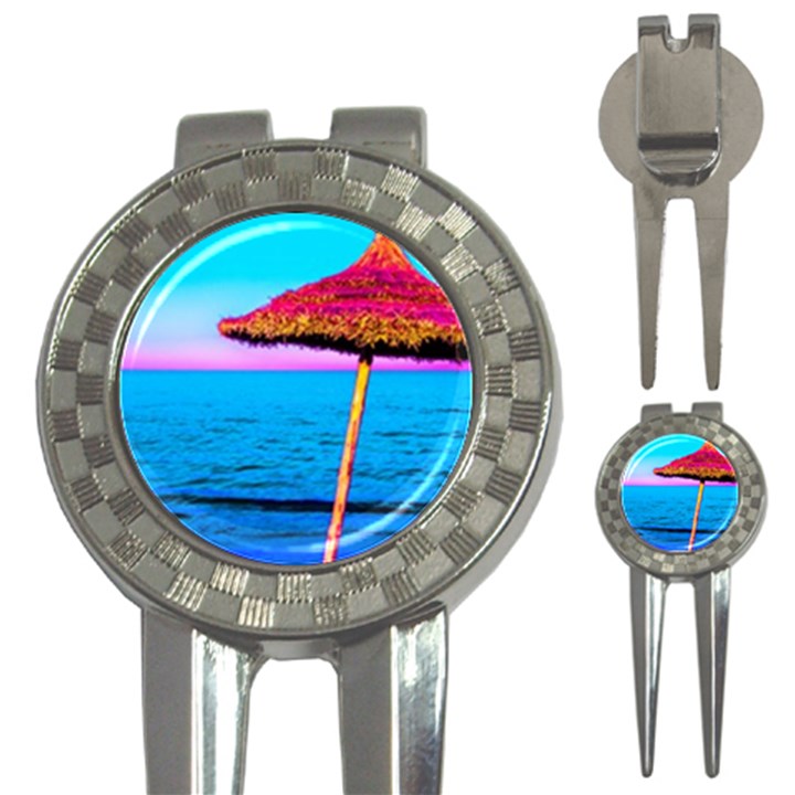 Pop Art Beach Umbrella  3-in-1 Golf Divots