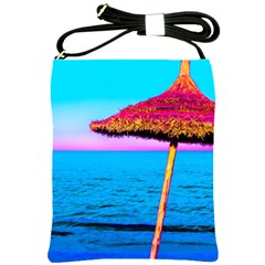 Pop Art Beach Umbrella  Shoulder Sling Bag