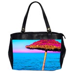 Pop Art Beach Umbrella  Oversize Office Handbag (2 Sides) Front