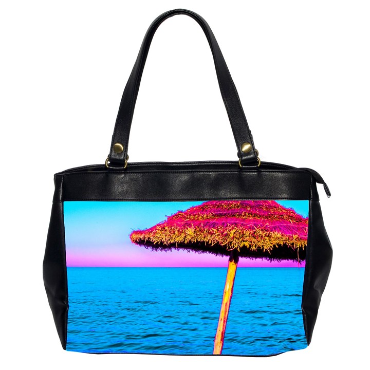 Pop Art Beach Umbrella  Oversize Office Handbag (2 Sides)