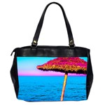 Pop Art Beach Umbrella  Oversize Office Handbag (2 Sides) Back