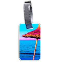 Pop Art Beach Umbrella  Luggage Tag (one Side)