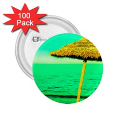 Pop Art Beach Umbrella  2 25  Buttons (100 Pack)  by essentialimage