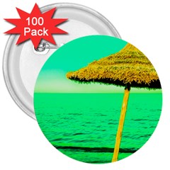 Pop Art Beach Umbrella  3  Buttons (100 Pack)  by essentialimage