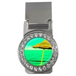 Pop Art Beach Umbrella  Money Clips (CZ)  Front