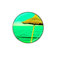 Pop Art Beach Umbrella  Hat Clip Ball Marker (4 Pack) by essentialimage