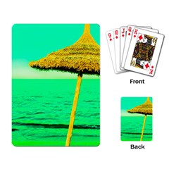 Pop Art Beach Umbrella  Playing Cards Single Design (rectangle) by essentialimage