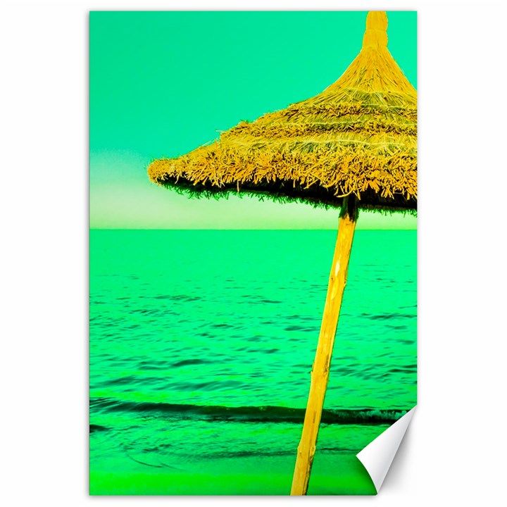 Pop Art Beach Umbrella  Canvas 20  x 30 