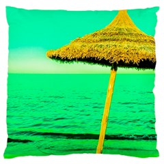 Pop Art Beach Umbrella  Large Cushion Case (one Side) by essentialimage