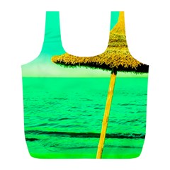 Pop Art Beach Umbrella  Full Print Recycle Bag (l) by essentialimage