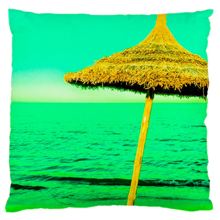 Pop Art Beach Umbrella  Large Flano Cushion Case (Two Sides)