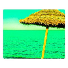 Pop Art Beach Umbrella  Double Sided Flano Blanket (large)  by essentialimage