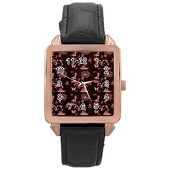 Cute Fairytale Patternfairytalepattern Rose Gold Leather Watch  by FantasyWorld7