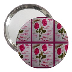 Two Roses  Design 3  Handbag Mirror by BePrettily