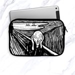 The Scream Edvard Munch 1893 Original lithography black and white engraving Apple iPad Mini Zipper Cases Front