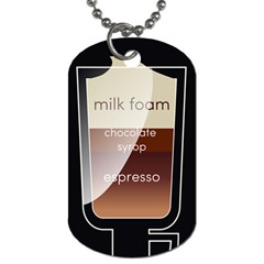 Coffee Glace Dog Tag (one Side) by trulycreative