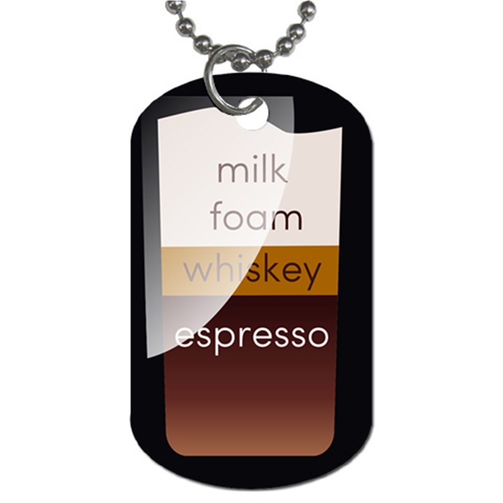 Coffee Irish Dog Tag (One Side)