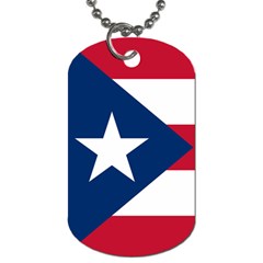 Flag Of Puerto Rico Dog Tag (one Side) by trulycreative