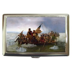 George Washington Crossing Of The Delaware River Continental Army 1776 American Revolutionary War Original Painting Cigarette Money Case by snek