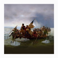 George Washington Crossing Of The Delaware River Continental Army 1776 American Revolutionary War Original Painting Medium Glasses Cloth (2 Sides) by snek