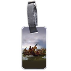 George Washington Crossing Of The Delaware River Continental Army 1776 American Revolutionary War Original Painting Luggage Tag (one Side) by snek