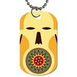 African Lip Plate Dog Tag (Two Sides) Back