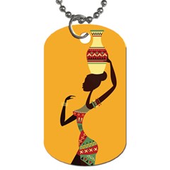 Traditional African Women Dog Tag (one Side) by trulycreative