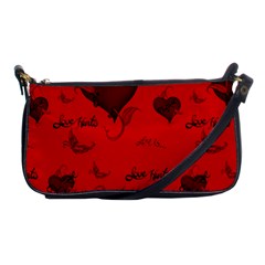 Wonderful Pattern Of Hearts Shoulder Clutch Bag by FantasyWorld7