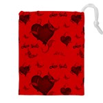 Wonderful Pattern Of Hearts Drawstring Pouch (5XL) Front