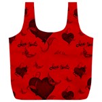 Wonderful Pattern Of Hearts Full Print Recycle Bag (XXXL) Front