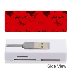 Wonderful Pattern Of Hearts Memory Card Reader (stick) by FantasyWorld7