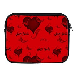 Wonderful Pattern Of Hearts Apple Ipad 2/3/4 Zipper Cases by FantasyWorld7