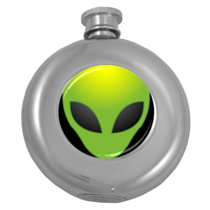 Alien Sign Round Hip Flask (5 oz)