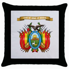 Bolivia Coat Of Arms Throw Pillow Case (black) by trulycreative